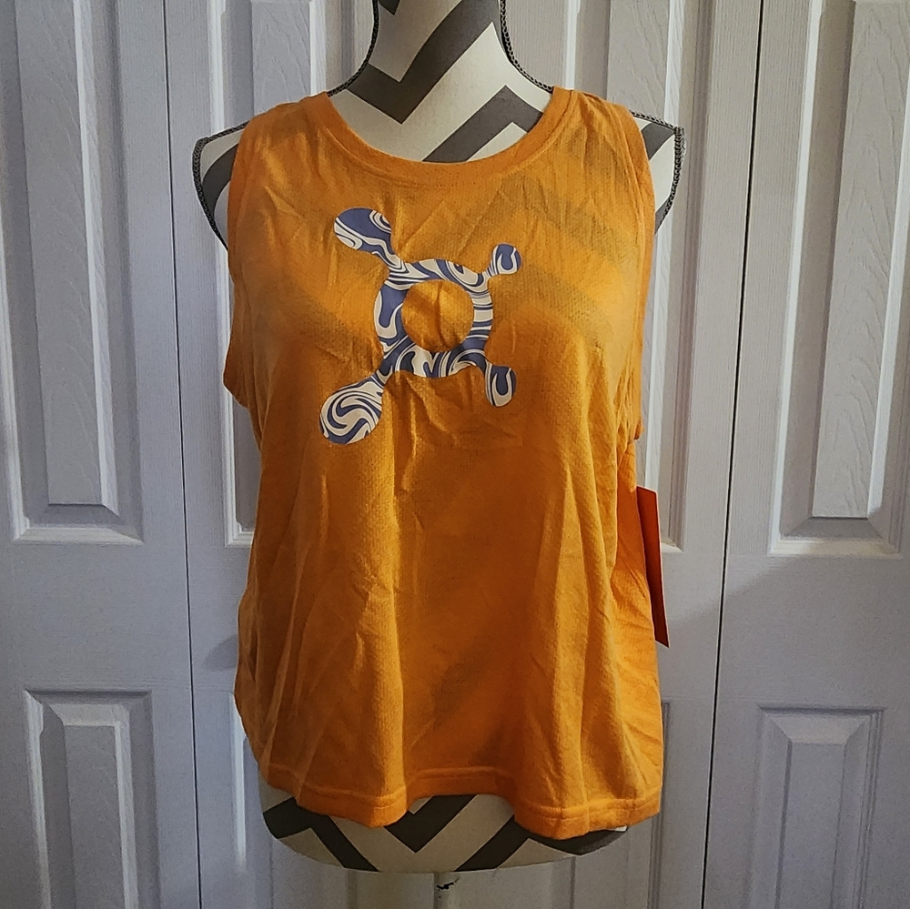 Orangetheory Crop Mesh Tank - Orange (XL)